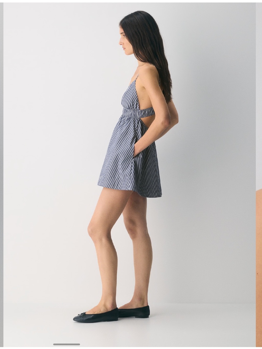 NWOT Wilfred Encourage Poplin Mini Dress - Picture 3 of 7
